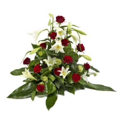 Send blomster en båre dekoration til begravelse leveres til hele Danmark