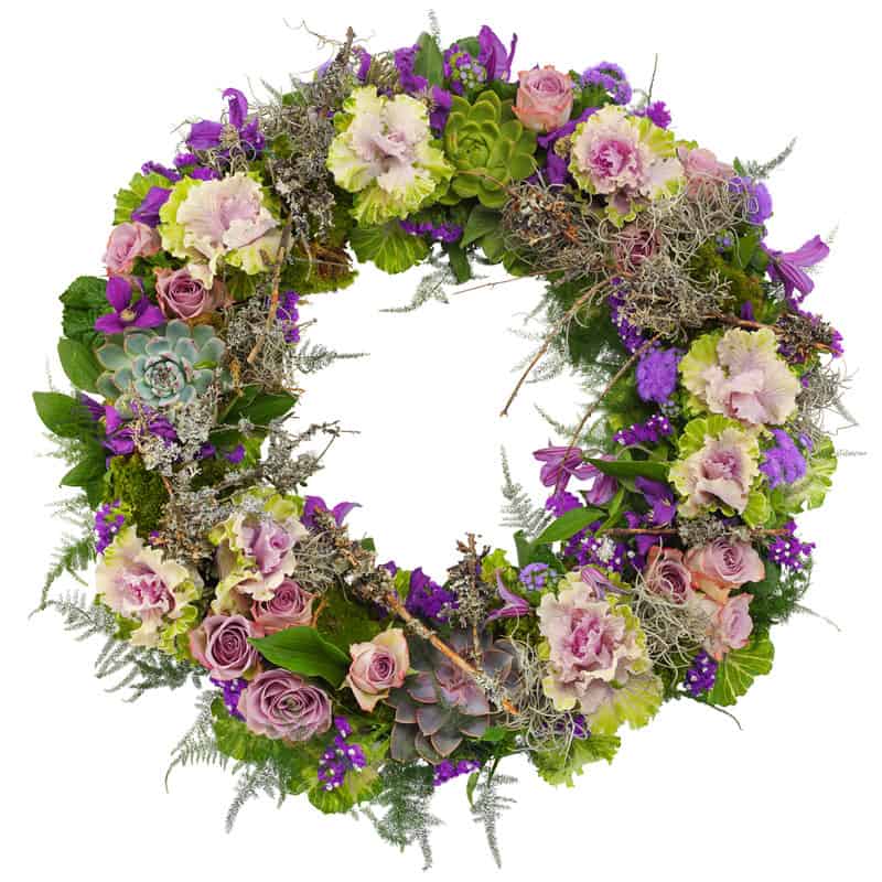 Send blomster en krans til begravelse leveres til hele Danmark