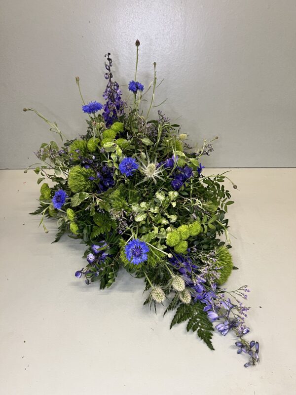 Grønne nuancer med en blå tvist